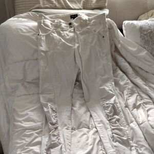 Ronen Chen Cream Skinny Pants